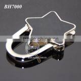 Wholesale Fashion Handbag Hook Enamel Purple Shimmering Powder Star Shaped Holder Foldable Metal Portable Bag Hanger thumbnail-6