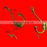 Hook Furniture Hook Zinc Alloy Hook Double Hang Metal Hook