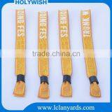 Woven Fabric Designed Own Logo Party Vip Wristbands thumbnail-5