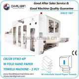 W Folding Slitting Hand Paper Towels Machine Production Line
