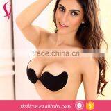 OEM Low Price Black Front Hook Adhesive Invisible One Quarter Cup Bra thumbnail-1