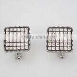 Men's Jewelry Square With Crystal Cufflinks Groom Cufflinks With Crystals thumbnail-2