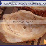 Yellow and Gold Marble Tiles Natural WASHROOM LAVABO