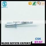ISO15980 STEEL RIVET BODY STEEL MANDREL CSK HEAD STEEL RIVETS thumbnail-1