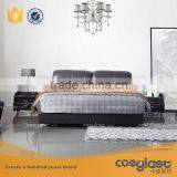Super Comfortable Black Leather Bed thumbnail-2