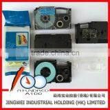 Tape Cartridge for Compatible Casio Label Printer Tape XR-12BU1 Black on Blue 12mm