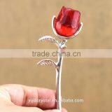 Factory Directly Sale AAA k9 Crystal Miniature Rose Flower for Wedding Gift Decoration Home thumbnail-4