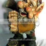Polyresin Gnome With Axe Decoration Craft thumbnail-1