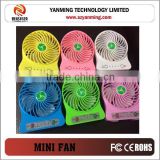 Unique new design portable usb fan rechargeable mini usb fan led light usb mini fan with power bank Powerful wind