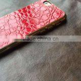 Electroplate TPU+Leather Back for Iphone 6 6s Case With Custom Logo and High Quality thumbnail-2
