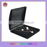 Fancy Black Plastic Jewelry Gift Box For Necklace/Pendant Wholesale & Custom Necklace Package Box thumbnail-2