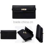 High Quality Long Women Leather Wallet Lady Purse thumbnail-4