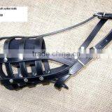 2016 Luxury Handmade Braided Genuine Leather Dog Muzzle thumbnail-4