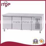 Air-cooled Type 3doors Refrigerated Pizza Worktable
