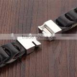 Stainless Steel Genuine Leather Bracelet thumbnail-2