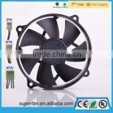 92*92*25mm High temperature fan kitchen exhaust fan 24 volt fan with Dual ball