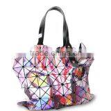 All-over Print Diamond Check Tote Bag, 2016 Newest Lady Shopping Bag thumbnail-3