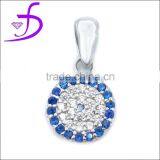 Rhodium Plating Tiny 925 Sterling Silver Nice Zircon Charm thumbnail-1