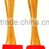 Best Colorful Silicone Kitchen Tool Utensil Bamboo Wooden Spatula Batter Spoon Set