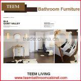 Teem bathroom furniture inch bathroom vanity cabient round mirror of pvc bathroom vanity fashional