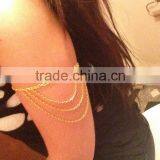 Fashion Macrame Gold New Arm Chain thumbnail-2