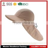 100% polyester with UV 50+ for outdoor hat