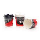 Takeaway Disposable Hot Coffee Double Wall Paper Cup With Lid thumbnail-6
