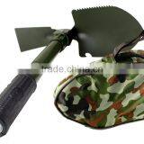 5 in 1 Folding Camp Shovel, Hoe, Compass, Saw and Bottle Opener With Free Compact Carrying Case thumbnail-1