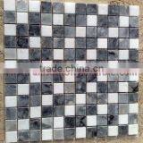 NATURAL JET BLACK MARBLE MOSAIC TILES thumbnail-3