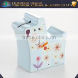China product wholesale ceramic dog piggy bank for gift