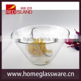 9" vintage large glass salad bowl