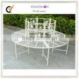 Vintage Garden Metal Round Tree Bench thumbnail-5