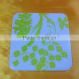 heat protection Screen printing silicone cup mat