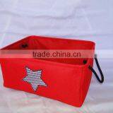 Fashion Storage Basket With Star Pattern and Handle thumbnail-1