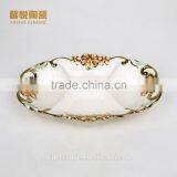 China Factory Wholesale Golden Electroplating Fruit Departed Plate thumbnail-2