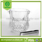 Glass Ice Bucket With Ice Clamp thumbnail-1
