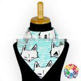 Cotton Cartoon Animal Print Baby Bandana Bibs thumbnail-2