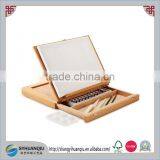 Wooden Mini Desk - Adjustable Painting,Drawing Easel - Drawer For Art Supplies thumbnail-3