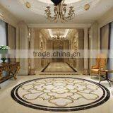 Classic Elegant Italian Designed Floral Marble Medallion Inlay Flooring in Round Shape BF12-04284d thumbnail-1