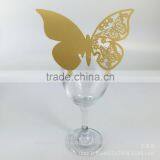 Party Favors Supplier Wine Glass Card Laser Cut Wedding Invitation Card thumbnail-4