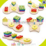 Wholesale Funny Kids Wooden Shape Sorter Blocks Stacking Toy Hot Sale Baby Wooden Shape Sorter Blocks Stacking Toy W13D098 thumbnail-2