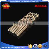 10mm Nano Titanium Coating Straight Shank Hss Twist Drill Bits Cobalt Fully Ground Bright Finish Drilling Metal Forged Alloy