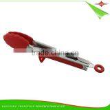 ZY-H2033 Food Grade Silicone Stainless Steel Kitchen BBQ Cooking Food Salad Serving Tongs thumbnail-1