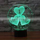 Novelty Valentine Gift 3D I Love You Night Light 7 Color Change LED Table Lamp Gift thumbnail-6