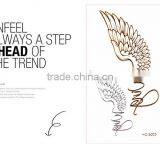 Custom Metallic Tattoo Sticker 3D Gold Foil Water Transfer Tattoo Sticker thumbnail-6