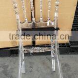 Stackable Crystal Clear Tiffany Plastic Resin Chairs Wholesale thumbnail-2