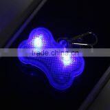 Pet Dog Cat LED Flash Bone Safety Pendant Collar Circular Light Clip Visable Worldwide Store thumbnail-4