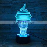 UCHOME 3d Light Model Ice Cream 3d Illusion Table Lighting Lamp thumbnail-5