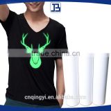 Jiabao glow in the dark heat transfer vinyl for T-shirt ,Sample free