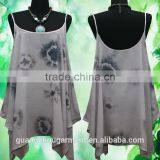 2015 Wholesale Sexy Ladies Irregular Summer Oversize Gypsy TIE DYE Beach Spaghetti Tank Top thumbnail-4